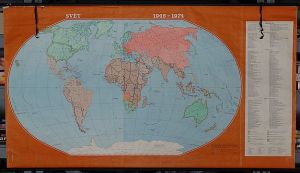 Mapa - svět 1945-1974