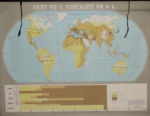 Mapa - svět ve 2 tisíciletí př. N.L.