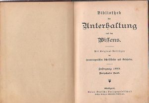 Stará německá kniha 1890