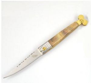 Vysoce kvalitní zavírací nůž G1208003 nůž rukojeť čepel světle hnědá