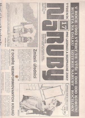 Naruby - Týdeník pro legraci a bezplatné zisky 17 30. dubna 1992