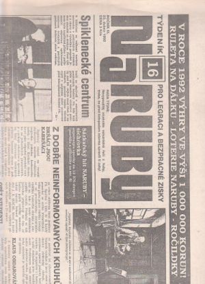Naruby - Týdeník pro legraci a bezplatné zisky 16 23. dubna 1992