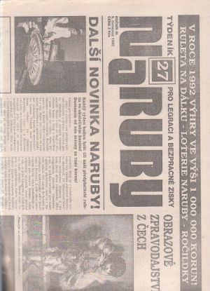 Naruby - Týdeník pro legraci a bezplatné zisky 27  9. července 1992