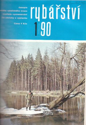 Rybářství - soubor časopisů 1. 1990 - 12. 1991 svázané jako kniha v kůži.
