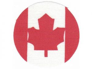 Zažehlovací etiketa Kanada 7 cm 
