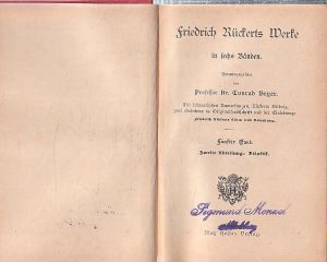 Stará německá kniha z roku 1905. 