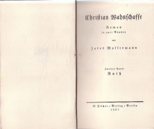 Stará německá kniha z roku 1921. -