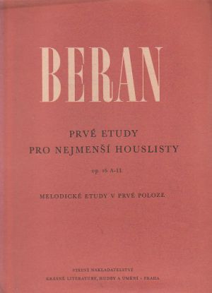 Prvé etudy pro nejmenší houslisty - Metodické etudy v prvé poloze od Beran.