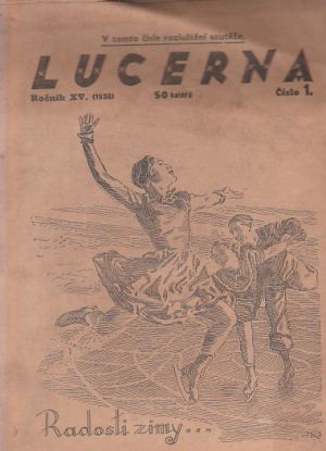 Lucerna - časopis z roku 1938 číslo 1.