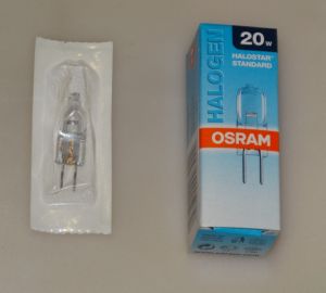 Halogenové žárovky 20W. Výrobce OSRAM.