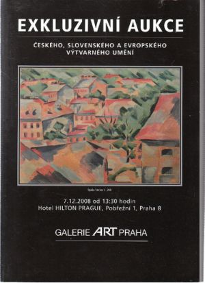 Exkluzivní aukce Českého, slovenského a evropského výtvarného umění, 2008