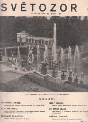 Světozor 4. 29. řijna 1931