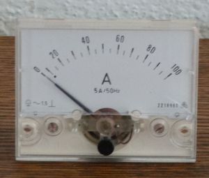 Panelové měřící přístroje  Ampérmetry  0 - 100