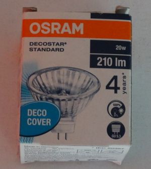 Halogenová žárovka OSRAM - Decostar standart 20W. 210 lm