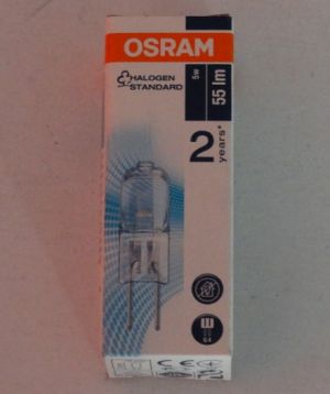 Halogenové žárovky OSRAM - Standart 5W, 55 lm.