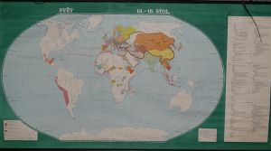 Mapa - Svět  13. až 15. století