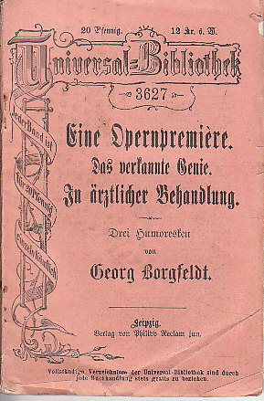 Staré Německé a anglické knihy. Universal Bibliothek 3627