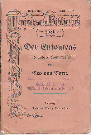 Staré Německé a anglické knihy. Universal Bibliothek 4589
