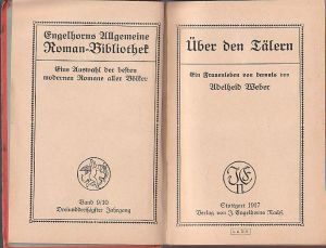 Staré Německé a anglické knihy.Uber ben Talen z roku 1917, 280stran