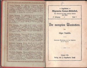 Staré Německé a anglické knihy.  Kniha z roku 1910. 156 stran