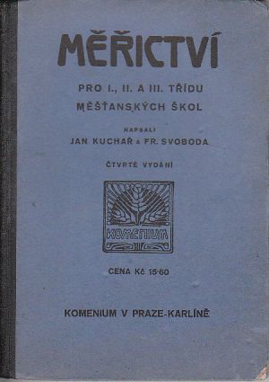 Měřictví od Jan Kuchař , Vydáno v roce 1933, stran 140.