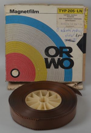 Magnetofonové pásky- magnetfilm ORWO, BASF