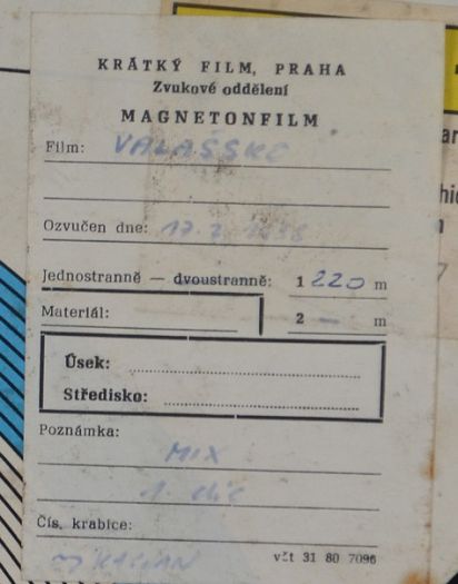 Magnetofonové pásky- magnetfilm ORWO, BASF...