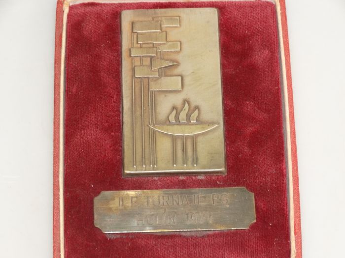 Plaketa turnaje PS Hulín 1971