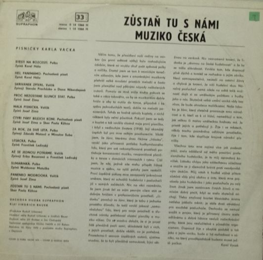 Zůstaň tu s námi muzko česká