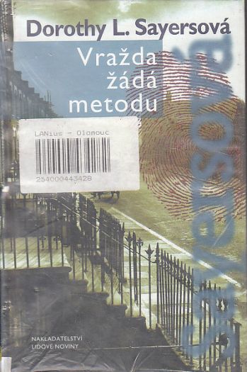 Vražda žádá metodu od Dorothy L. Sayers
