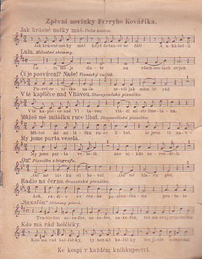 Osadní písně z kytarovým doprovodem. Dříve než jde Praha spát.