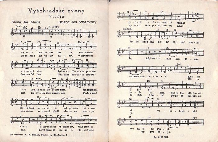 Osadní písně z kytarovým doprovodem. Vyšehradské zvony