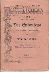 Staré Německé a anglické knihy. Universal Bibliothek 4589