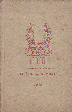 Vytržení Panny z Barby od Gertrud von Le Fort