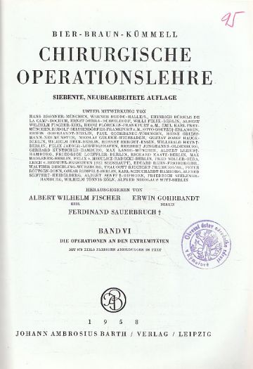 Chirurgie operace v němčině.