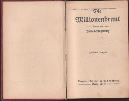 Millionenbraut od Dumas - Můtzelburg