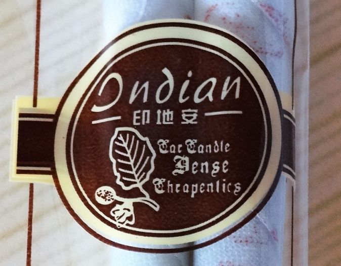 Ušní svíce INDIAN - hnědá. Ušní svíce s vůní 8x240mm (cena za balení 2ks)