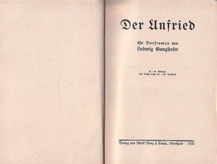 Der Unfrieb