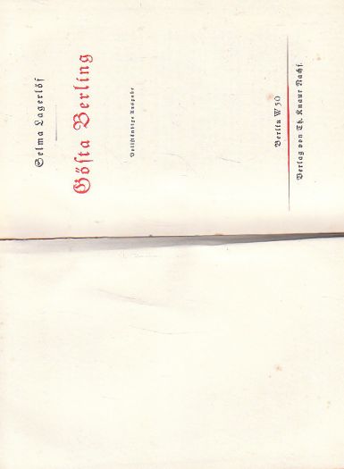 Costa Berling od S Lagerlof