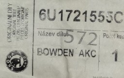 Lanko plynu Favorit 93 Felicia 1,3i - 78cm :6U1721555C