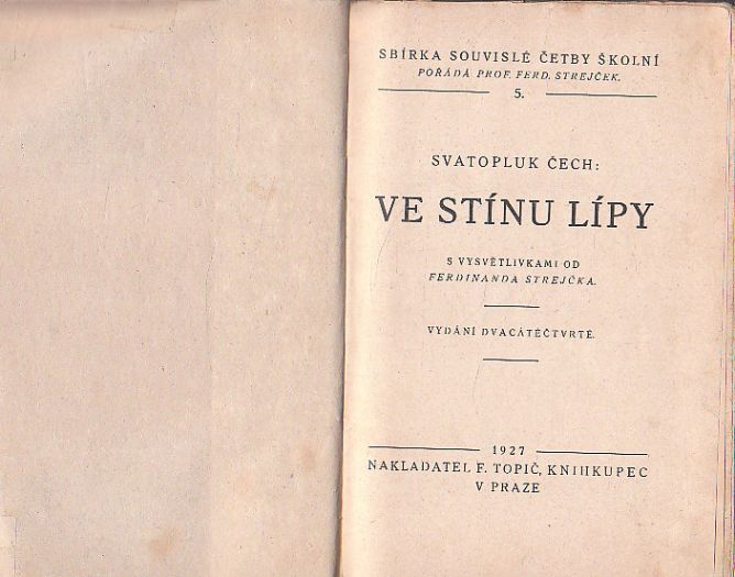 Ve stínu lípy od Svatopluk Čech