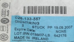 026133557 - Těsnicí kroužek ORIGINÁL  Sada 5kusů