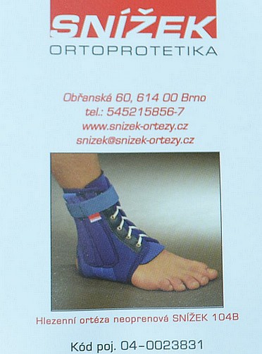 Snížek hlezenní orteza neoprénová 104B 