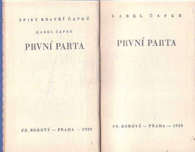 První parta od Karel Čapek