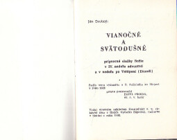 Vianočné a svatodušné prípravné služby božie