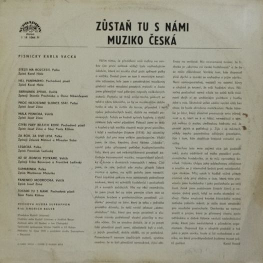 Zůstaň tu s námi muziko česká