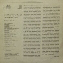 Zůstaň tu snámi muziko česká