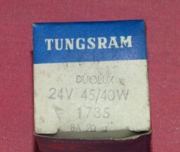 Žárovky TUNGSRAM Duolux 24V 45/40W