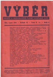 Výběr - nejlepší m,a nejzajímavější články současné doby. Srpen 1939.