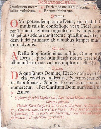 Agenda seu Rituale Olomucense + 2 přívazky - 1684